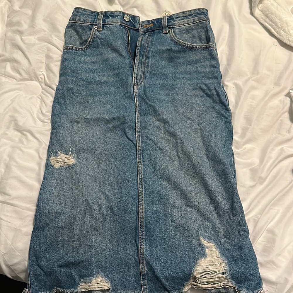 Zara denim skirt